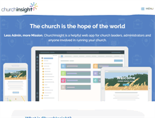 Tablet Screenshot of churchinsight.com
