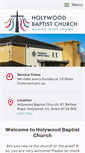 Mobile Screenshot of holywood2.churchinsight.com