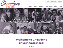 Tablet Screenshot of chowdene.churchinsight.com