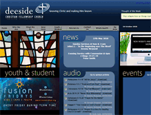 Tablet Screenshot of deesidecf.churchinsight.com